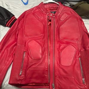 Red bomber jacket very comfortable